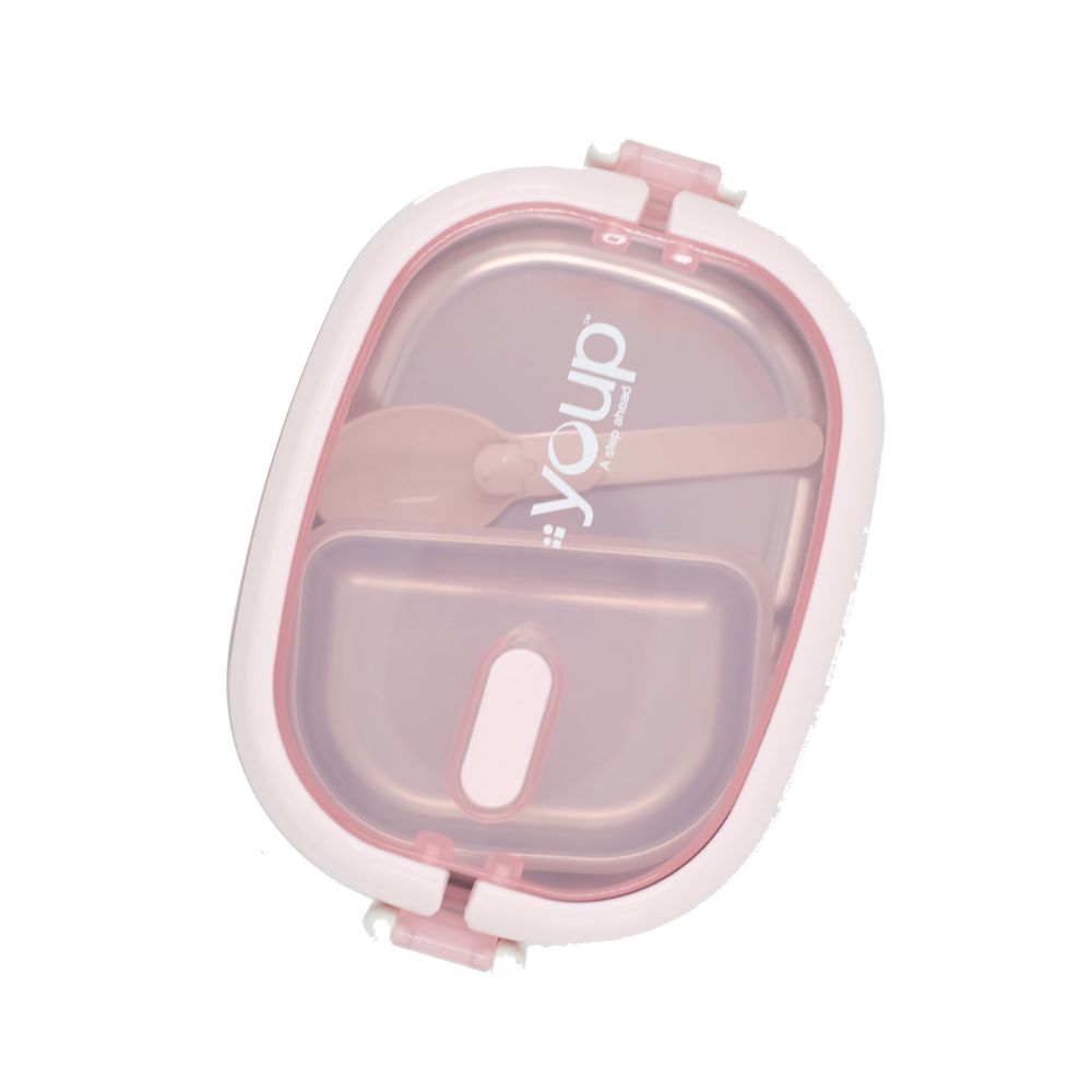 Youp Stainless Steel Pink Color Lunch Box Ypl8009 - 650 Ml