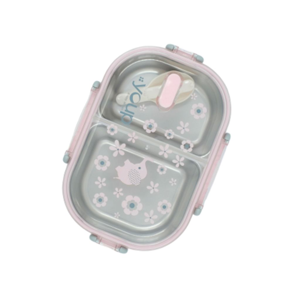 Youp Stainless Steel Pink Color Kids Lunch Box Ypl8010 - 700 Ml