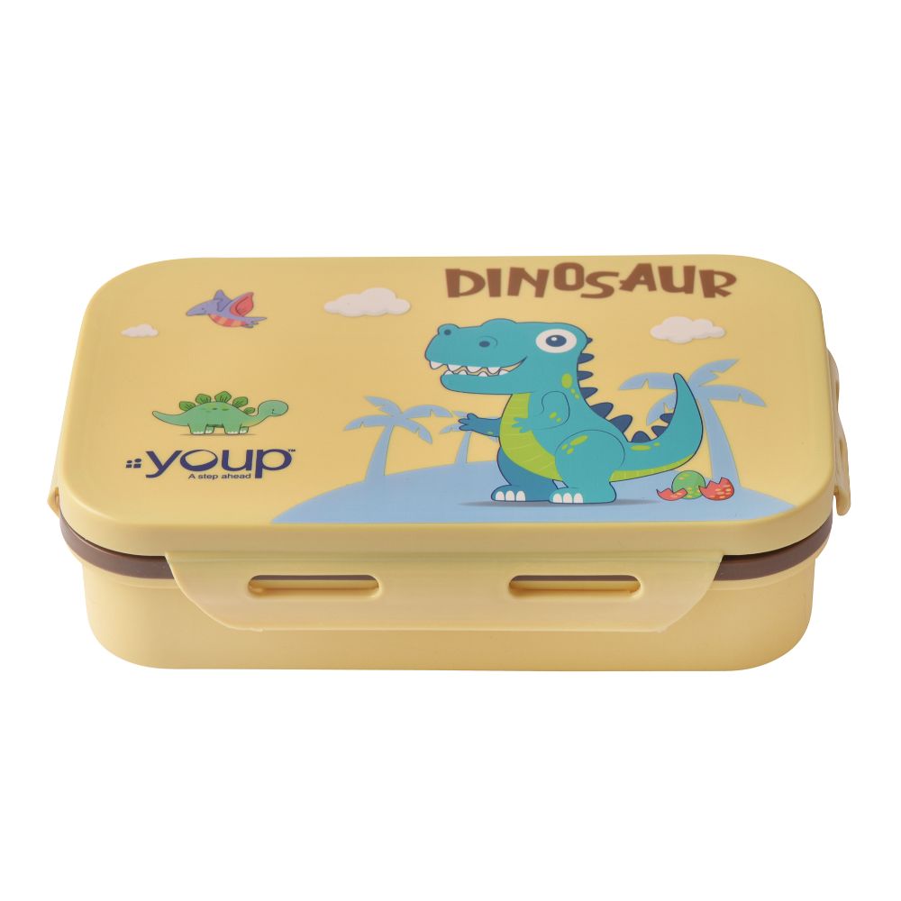 Youp Stainless Steel Yellow Color Kids Lunch Box Interval - 500 Ml