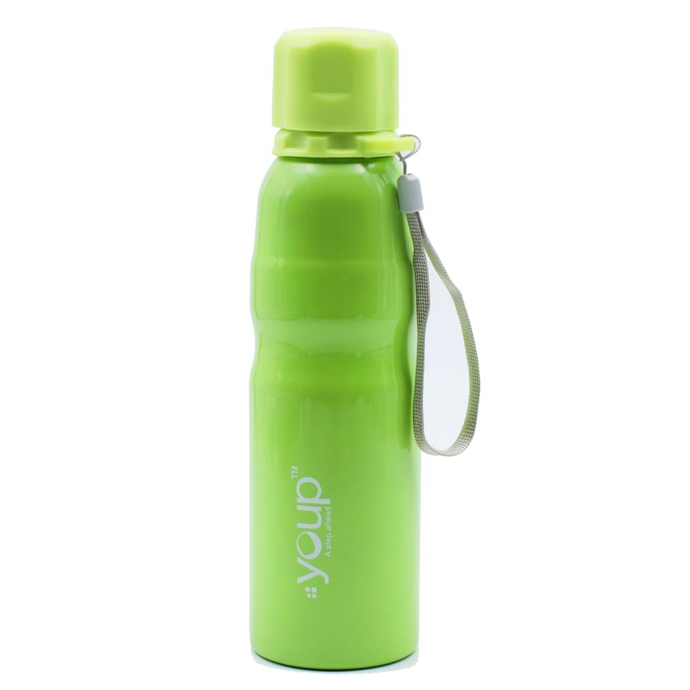 Youp Stainless Steel Green Color Sports Series Bottle Harry - 750 Ml