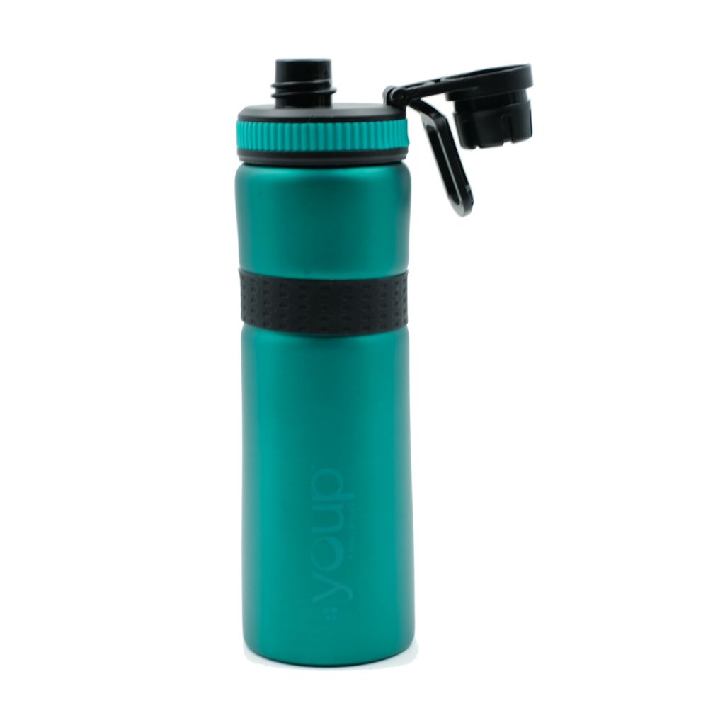 Youp Stainless Steel Green Color Sports Series Sipper Bottle Fiesta - 750 Ml