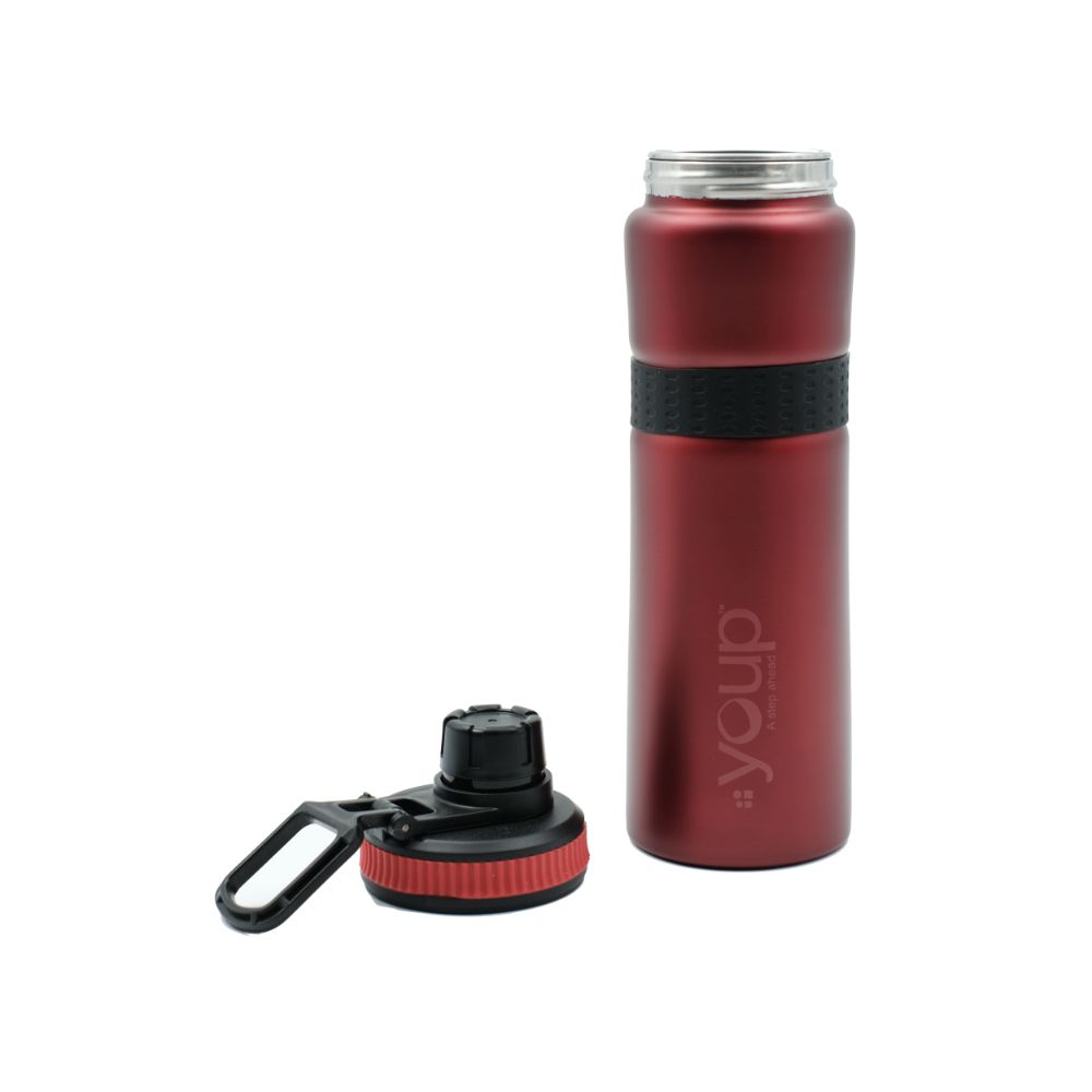 Youp Stainless Steel Red Color Sports Series Sipper Bottle Fiesta - 750 Ml