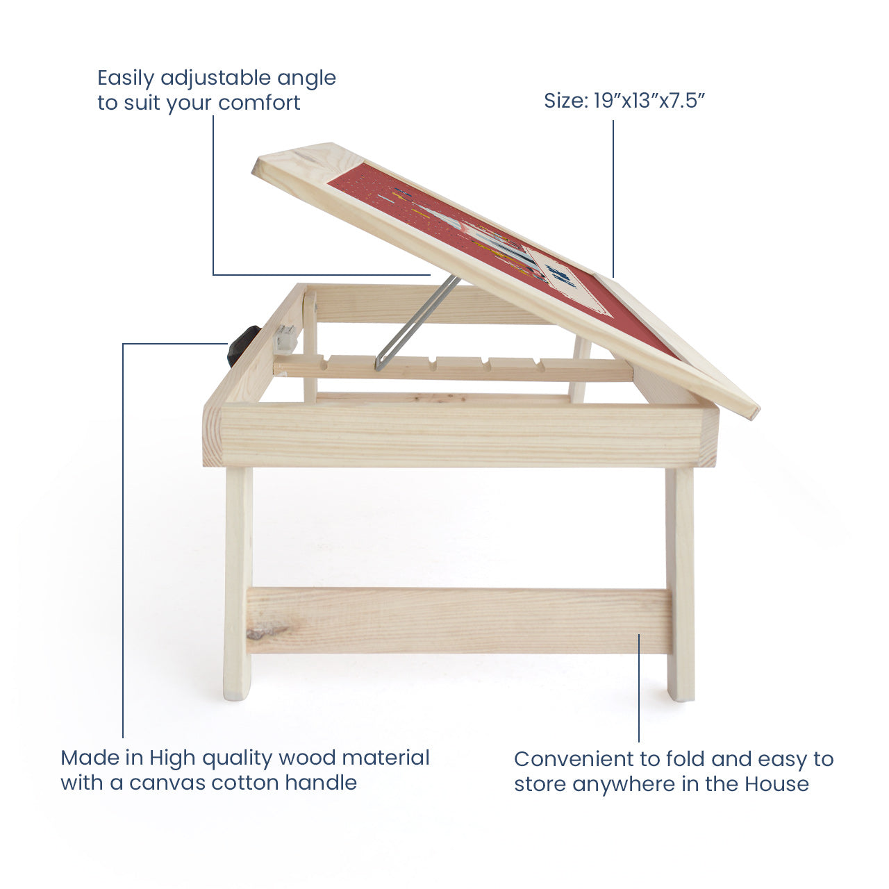 Personalised Foldable Desk - Animal Circus