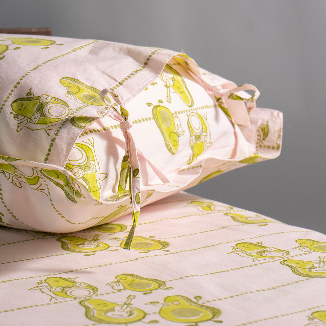 Gudgoodie Kids Flat Bedsheet Set - 100% Cotton Percale - Queen/Double Bedsheet