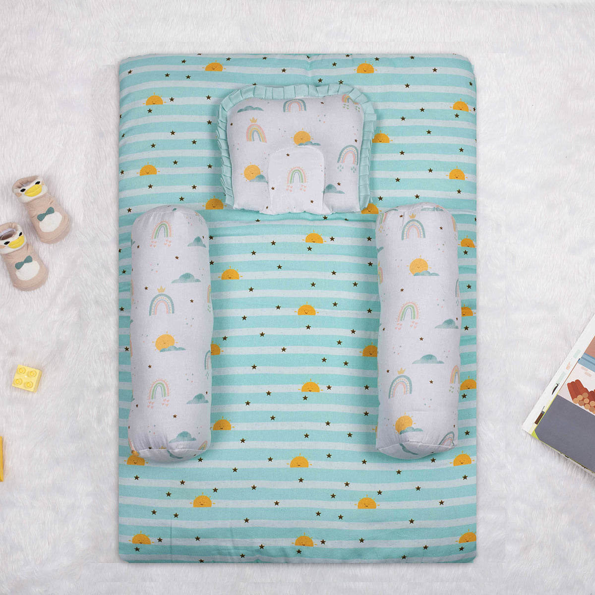 Tiny Snooze Baby Mattress Set- Horizon