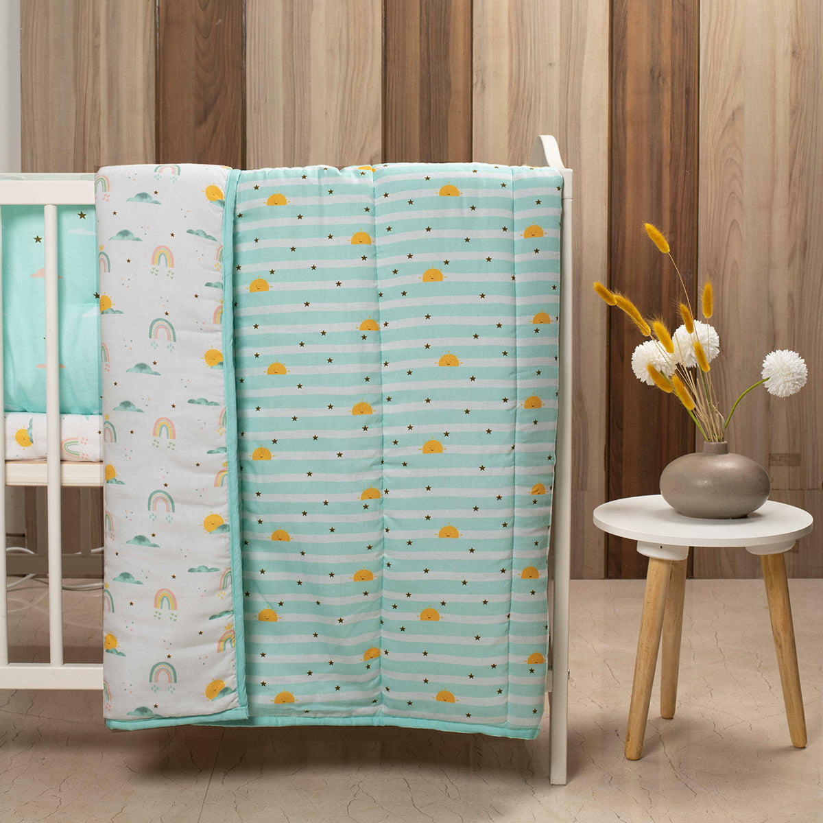 Tiny Snooze Organic Quilt- Horizon