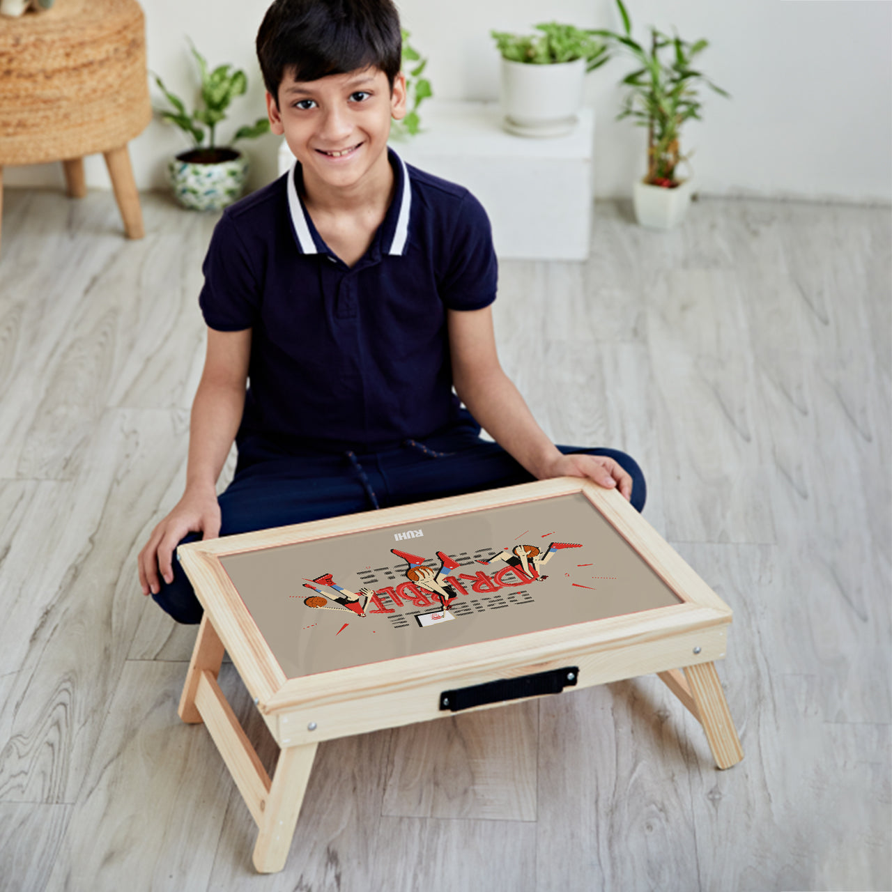 Personalised Foldable Desk - Basketball Fever, Girl