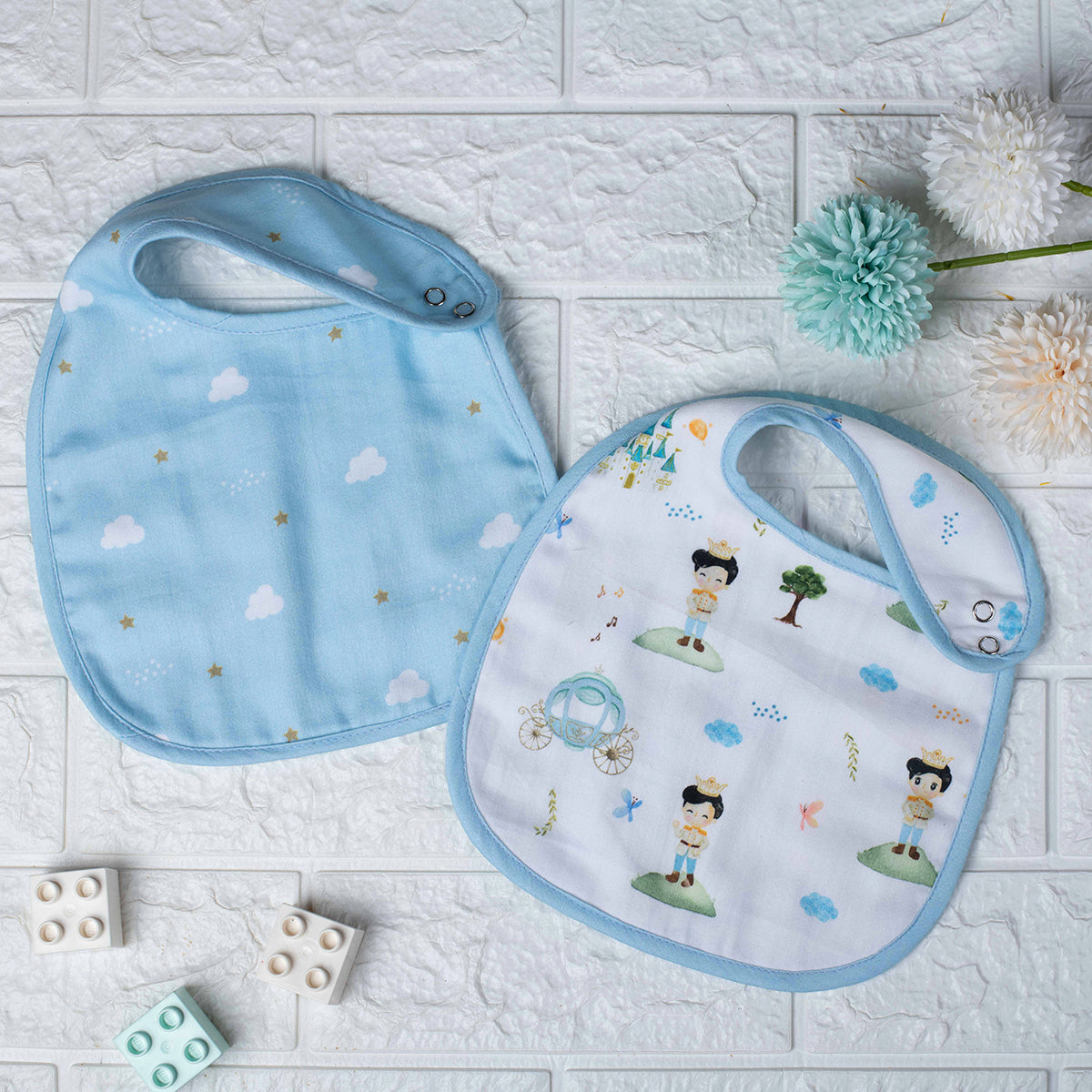 Tiny Snooze Organic Bibs (Set of 2)- The Little Prince