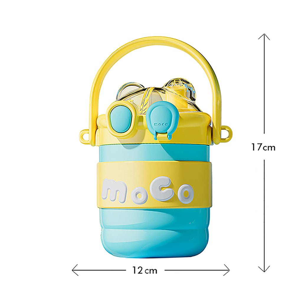 Blue & Yellow 2 way Lid Style Moco Kids Water, 600 ml - Little Surprise BoxBlue & Yellow 2 way Lid Style Moco Kids Water, 600 ml