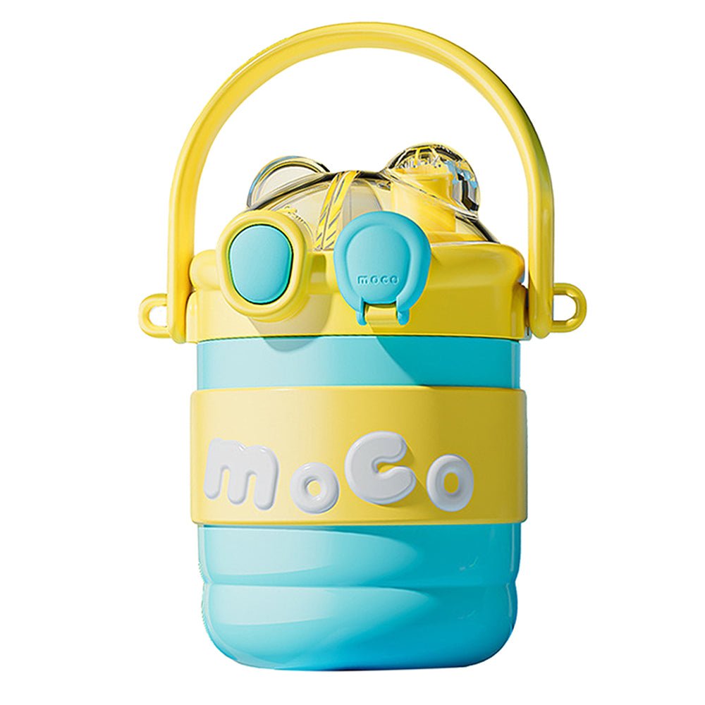 Blue & Yellow 2 way Lid Style Moco Kids Water, 600 ml - Little Surprise BoxBlue & Yellow 2 way Lid Style Moco Kids Water, 600 ml