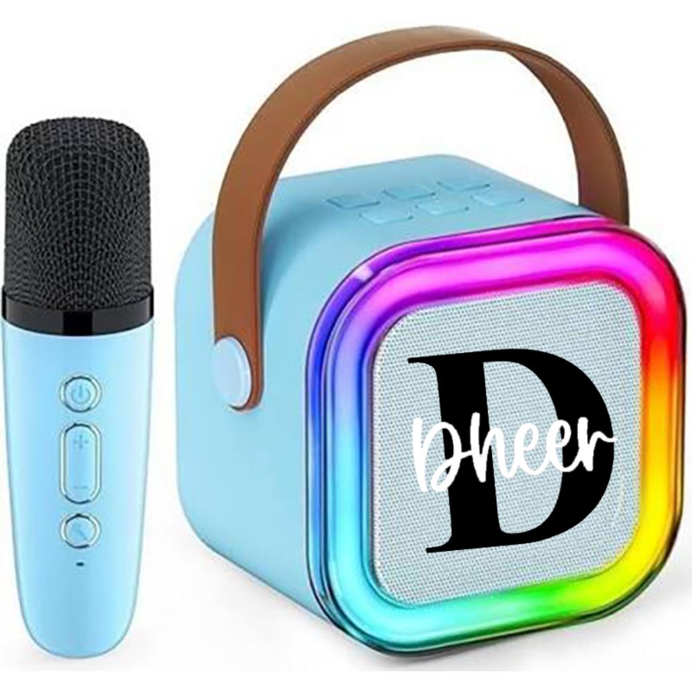 Wireless Karoke Speakers With Mic - Blue