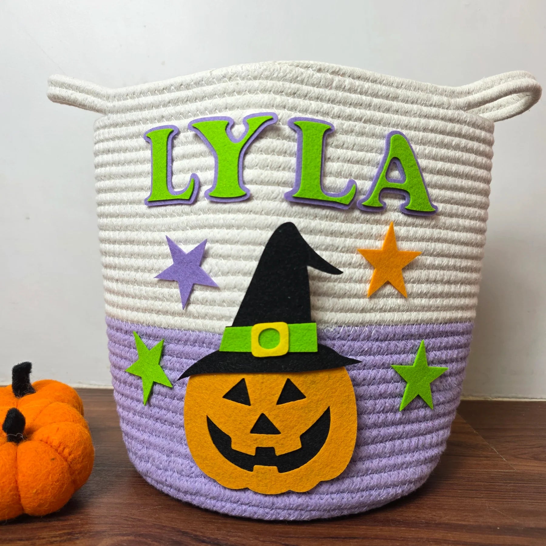 Halloween Trick-or-Treat Basket Personalised