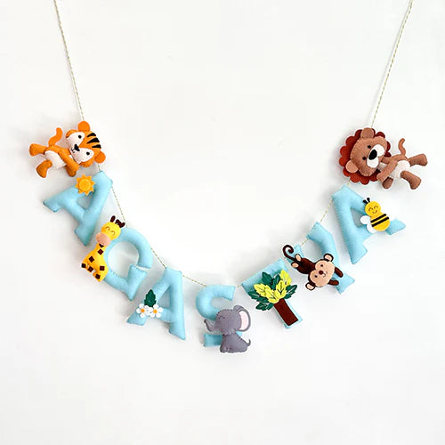 Personalised Animal Adventures Name Bunting/Garland