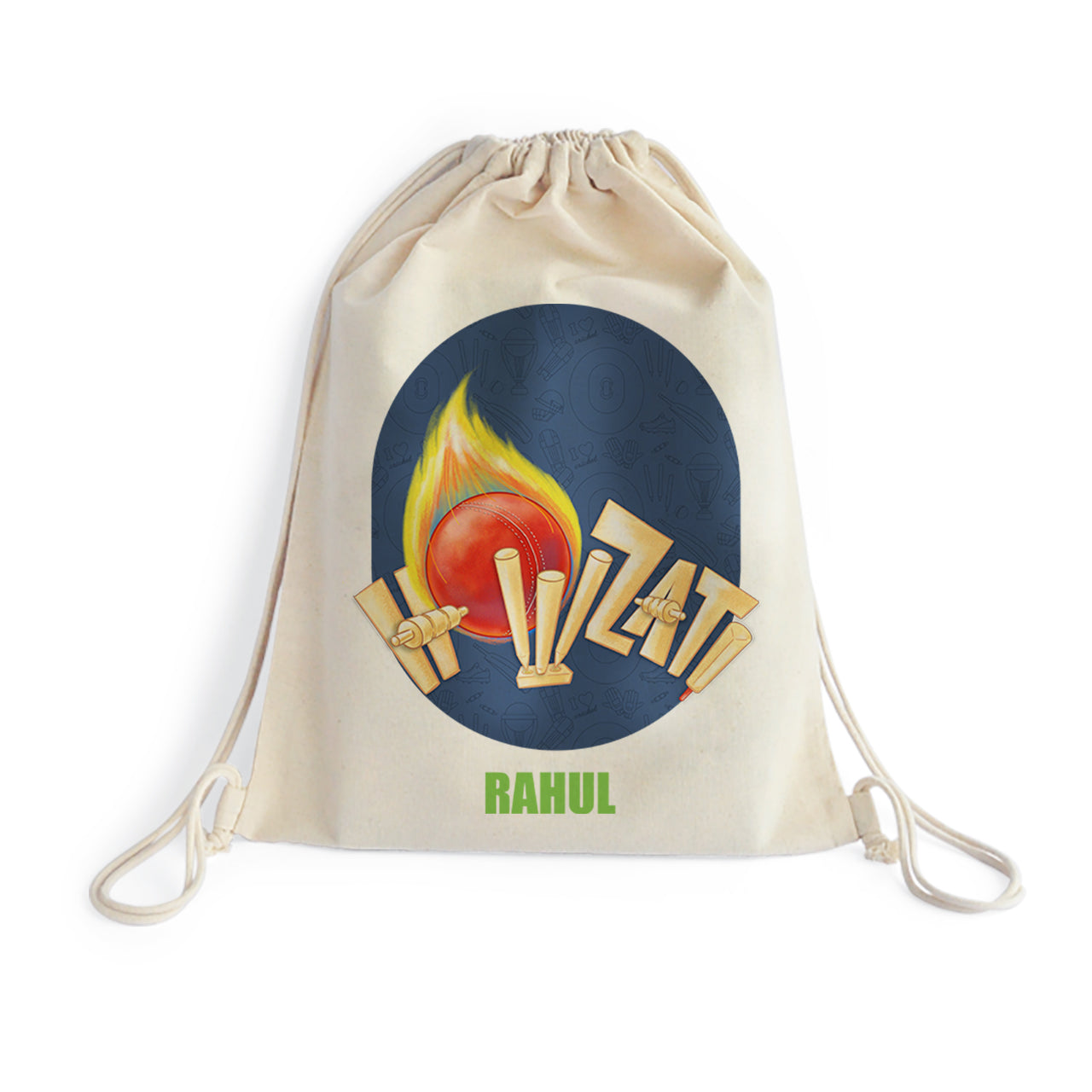 Personalised Drawstring Bag - Cricket Buzz