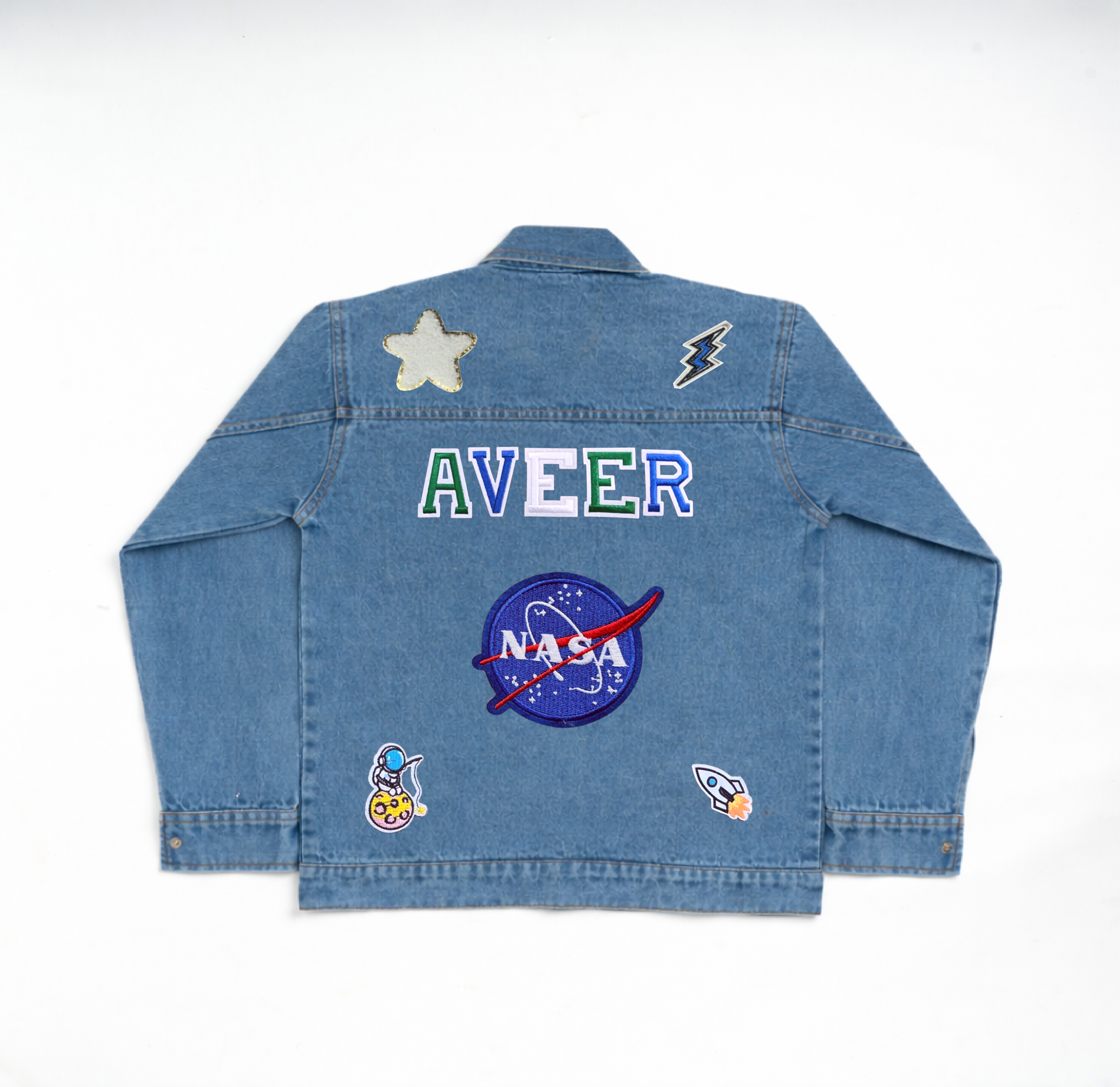 Space Travels Denim Jacket