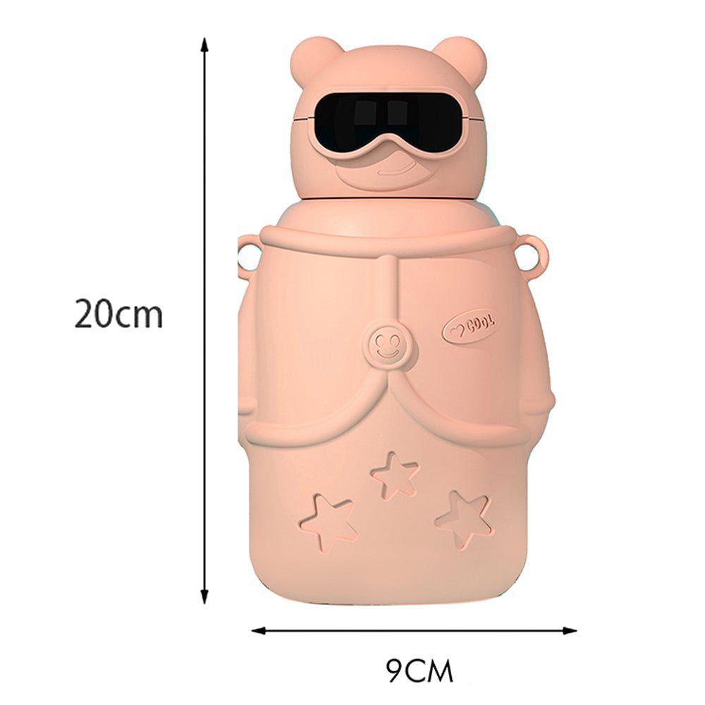 DIY sticker Pink Specsy Ted Kids Water Botter, 500 ml - Little Surprise BoxDIY sticker Pink Specsy Ted Kids Water Botter, 500 ml