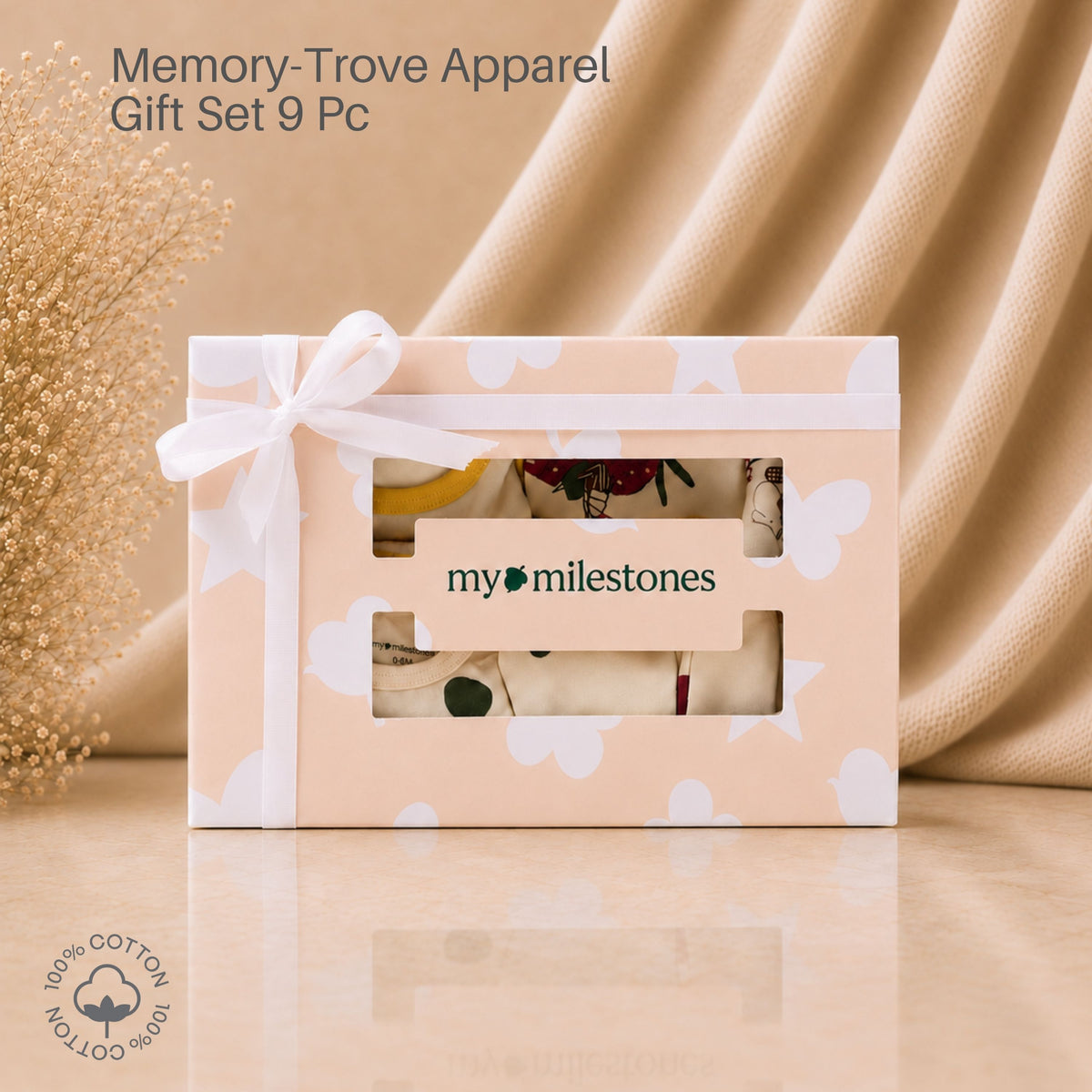 My Milestones Memory Trove Clothing & Apparel Gift Set - 9 Piece - Racing Car - Short Sleeves