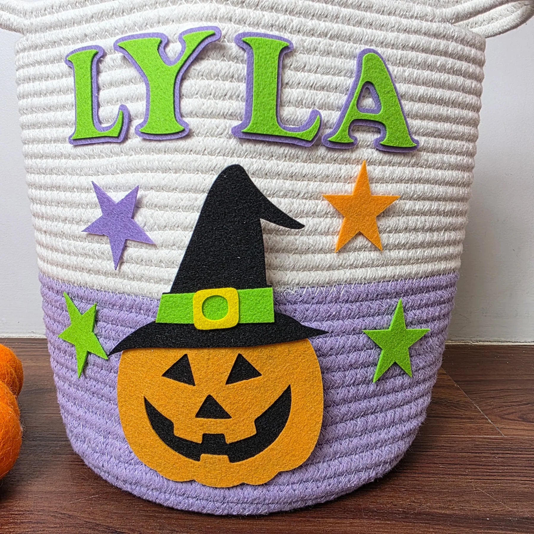 Halloween Trick-or-Treat Basket Personalised