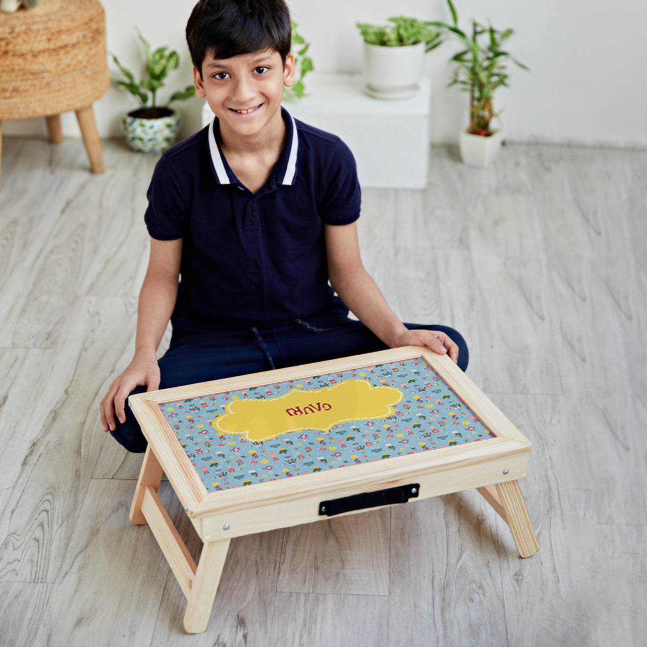 Personalised Foldable Desk - Enchanted Garden