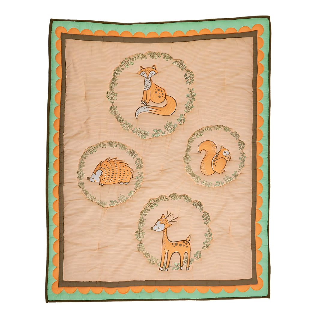 Gudgoodie Cotton Muslin Baby Quilt - Enchanted Forest
