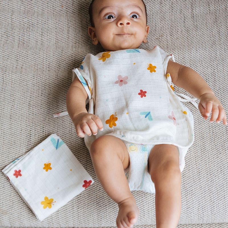 Organic Muslin Face Napkin-Pack of 4