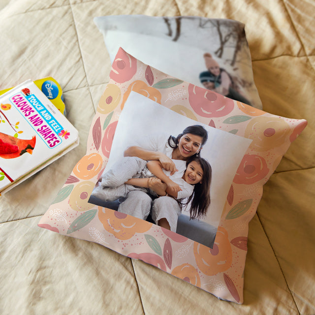 Personalised Photo Cushions - Fab Floral