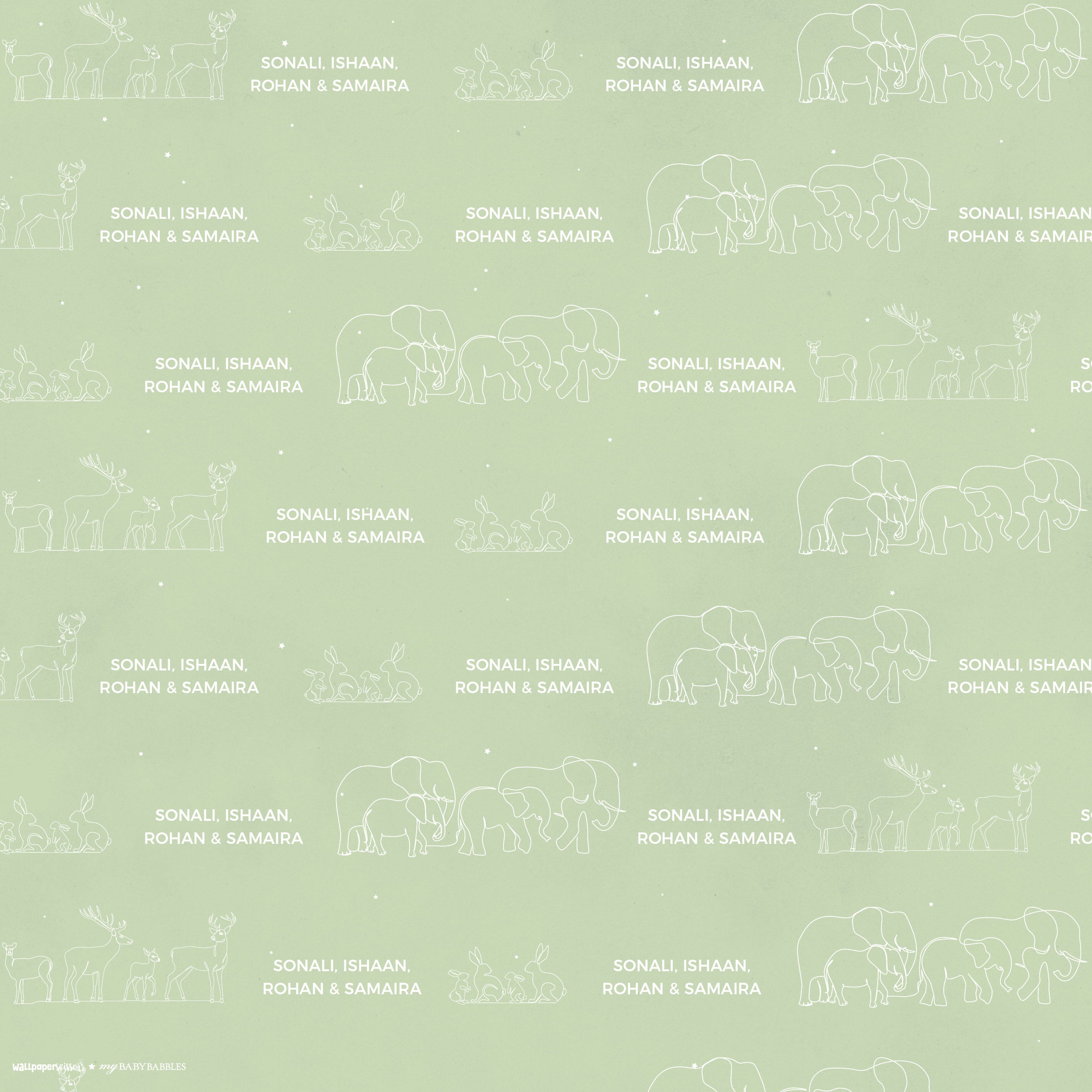 Personalised Wrapping Paper <br> WallPaperScissor x My Baby Babbles Exclusive