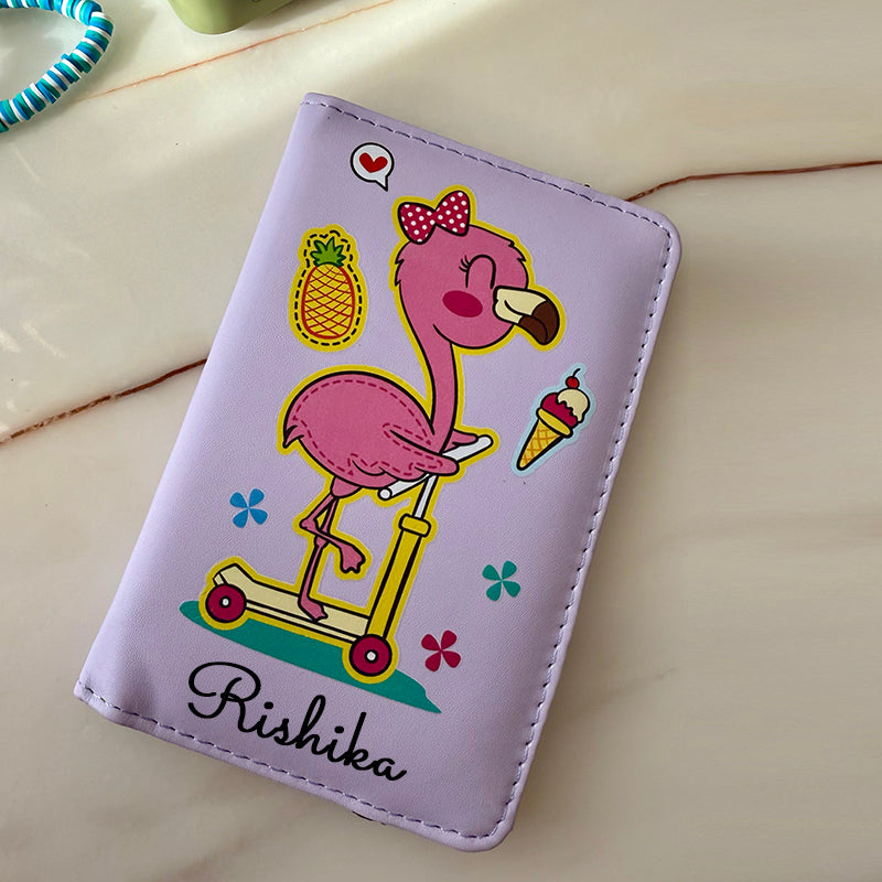 Passport Cover + Luggage Tag - Flamingo