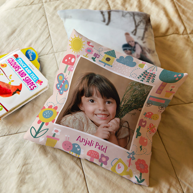 Personalised Photo Cushions - Flower Power