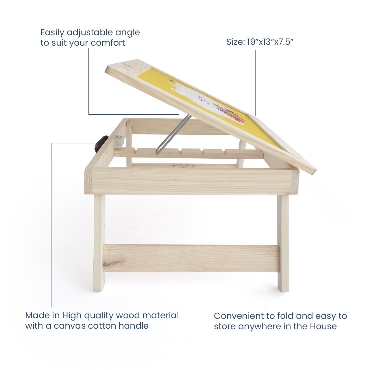 Personalised Foldable Desk - Flower Power