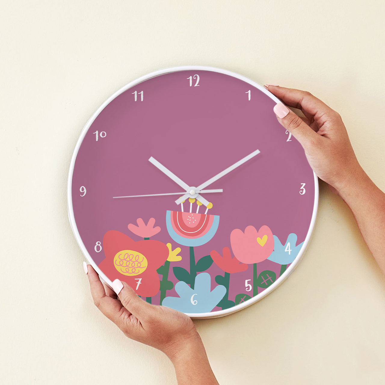 Wall Clock - Flower Power