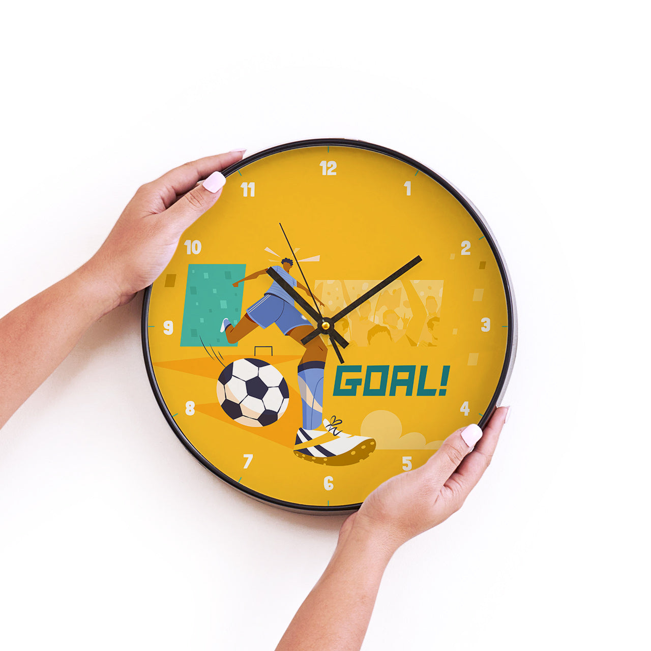 Wall Clock - Football Goals, Boy