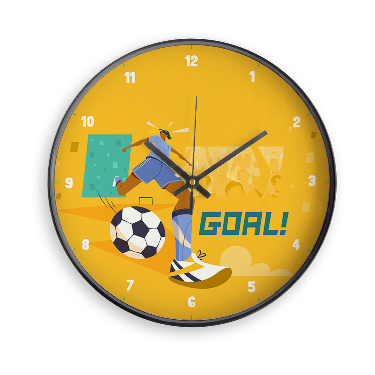 Wall Clock - Football Goals, Girl