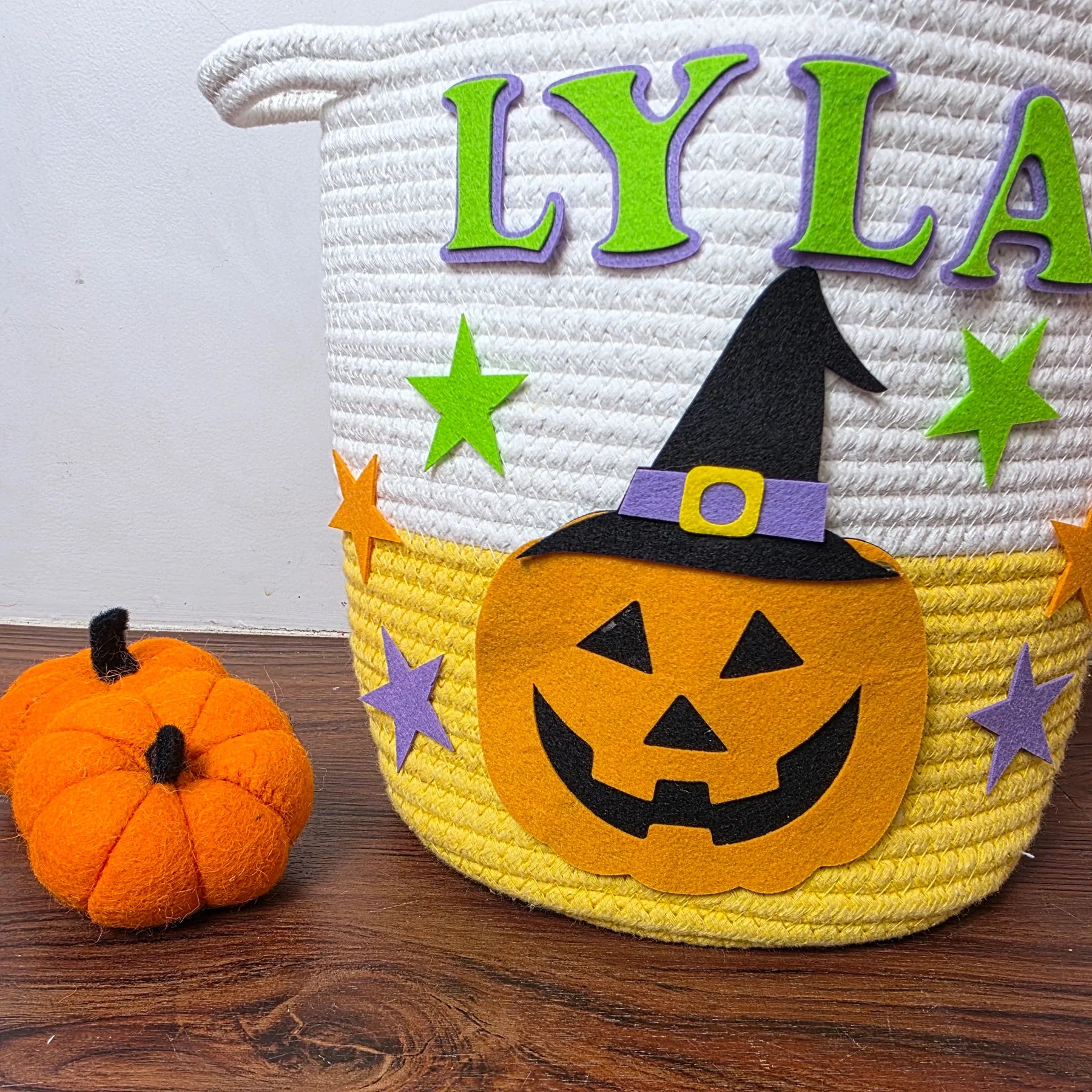 Halloween Trick-or-Treat Basket Personalised