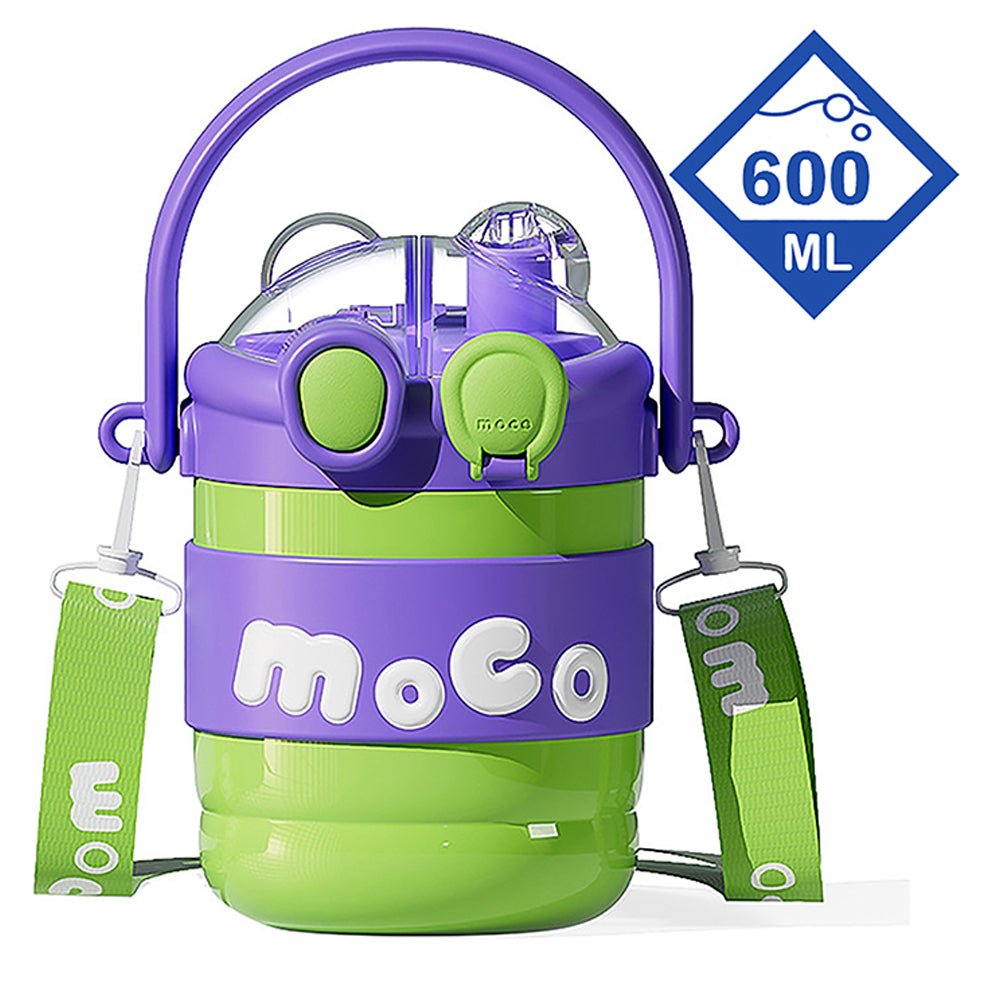 Green & Purple 2 way Lid Style Moco Kids Water, 600 ml - Little Surprise BoxGreen & Purple 2 way Lid Style Moco Kids Water, 600 ml