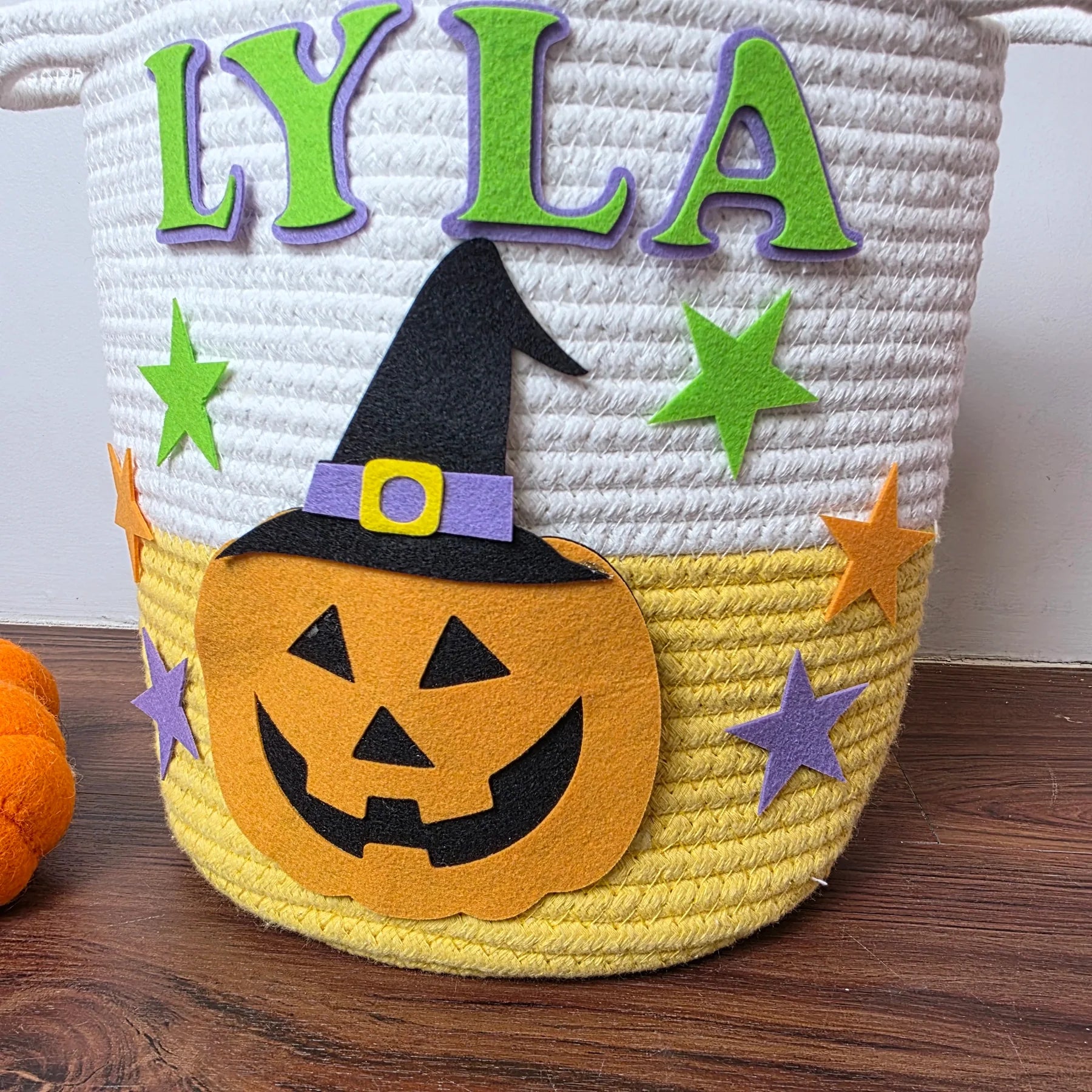 Halloween Trick-or-Treat Basket Personalised