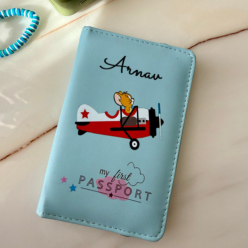 Passport Cover + Luggage Tag -  Helicopter,