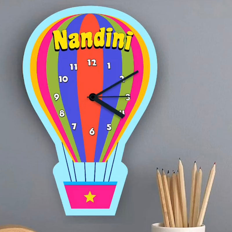 Wall Clock -  Hot Air Balloon