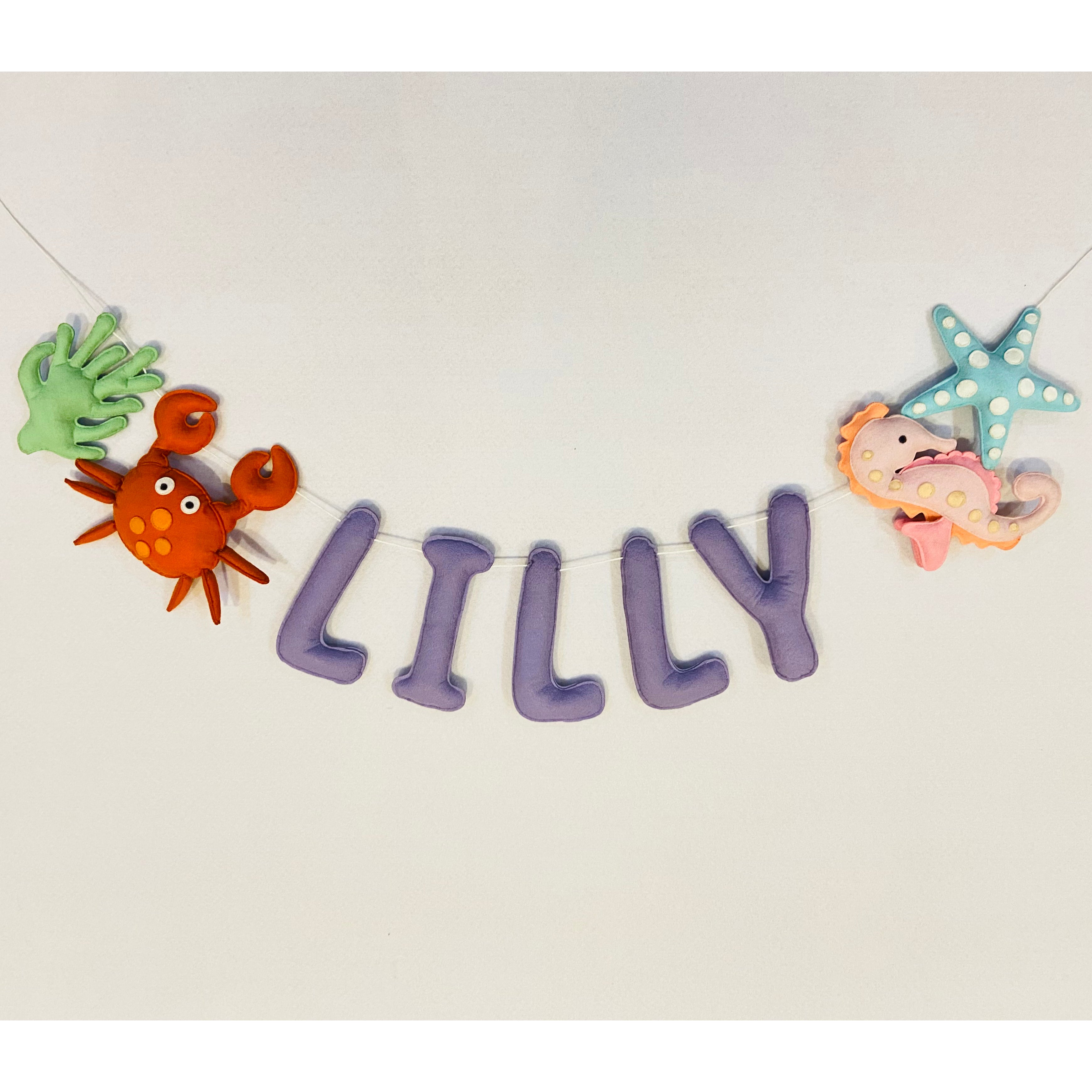 Customized Under Water Animal Felt Garland