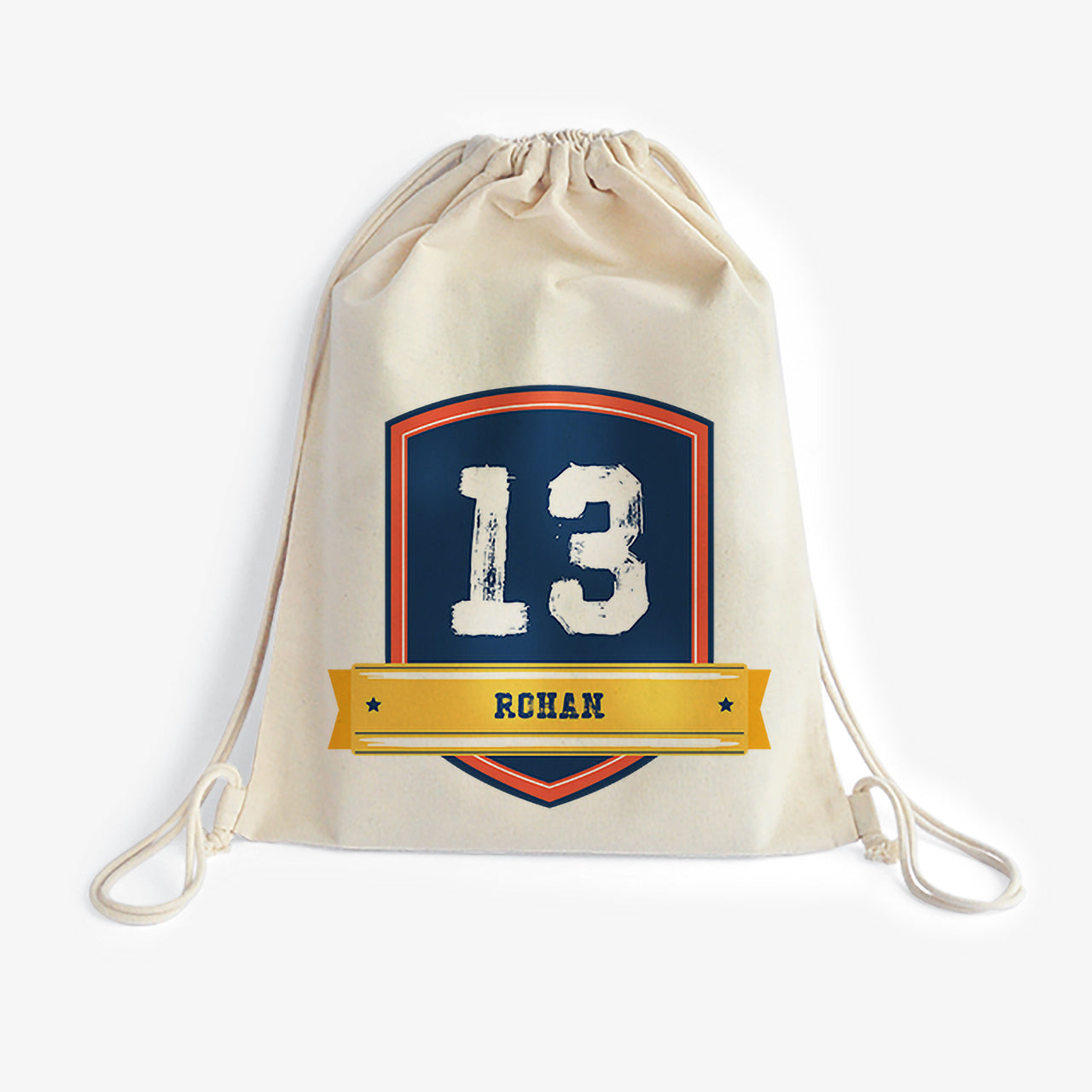 Personalised Drawstring Bag - Jersey Number