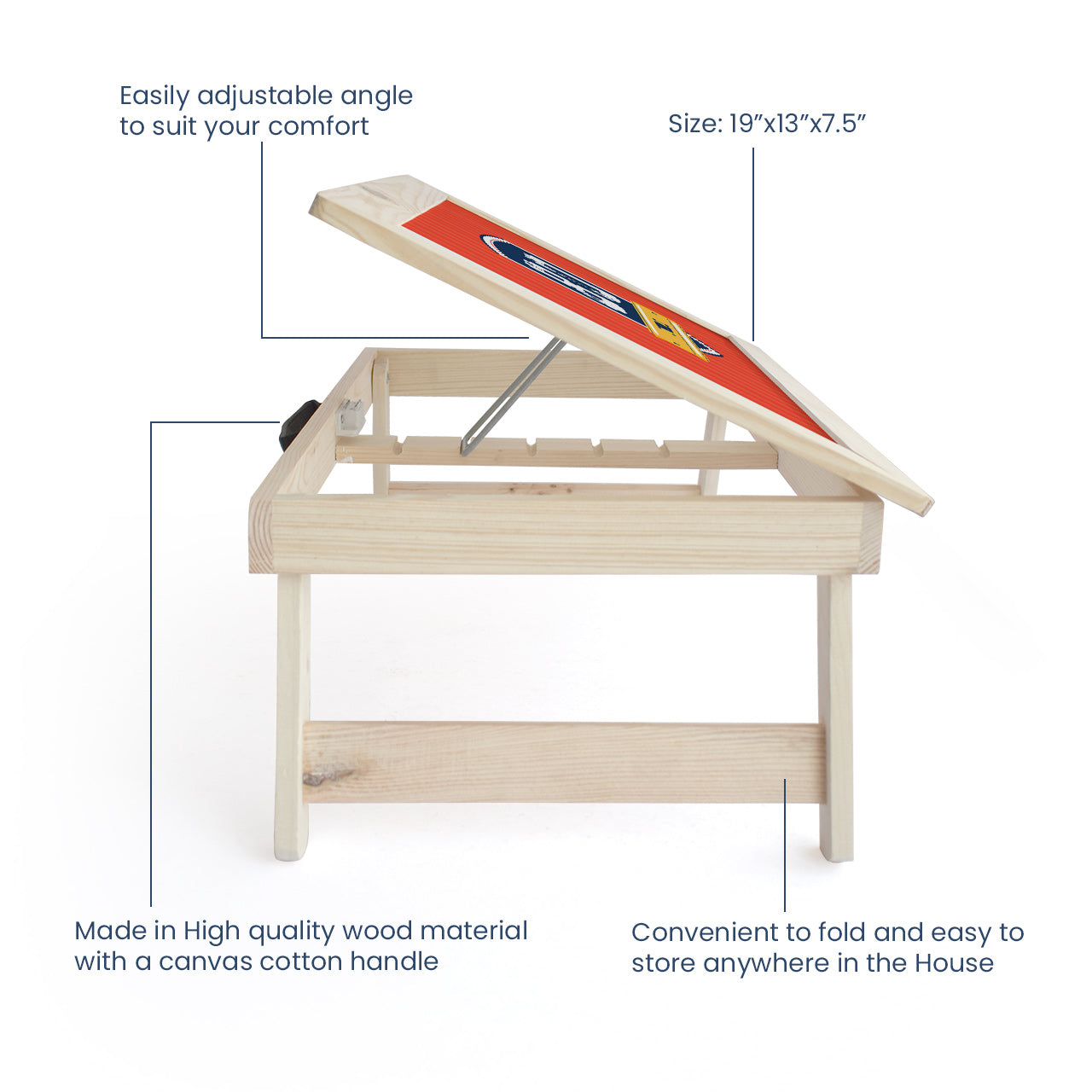 Personalised Foldable Desk - Jersey Number