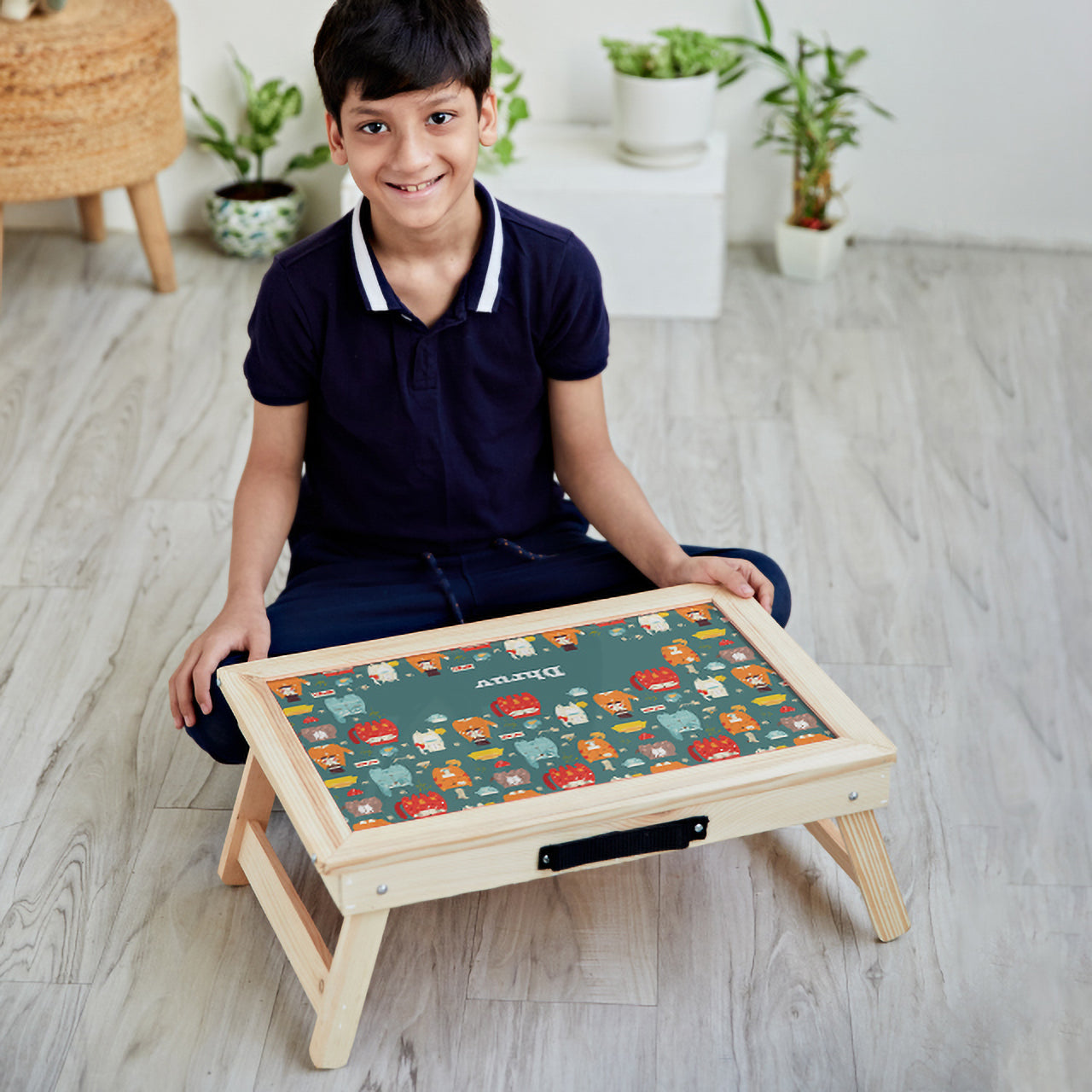 Personalised Foldable Desk - Kitty Cat