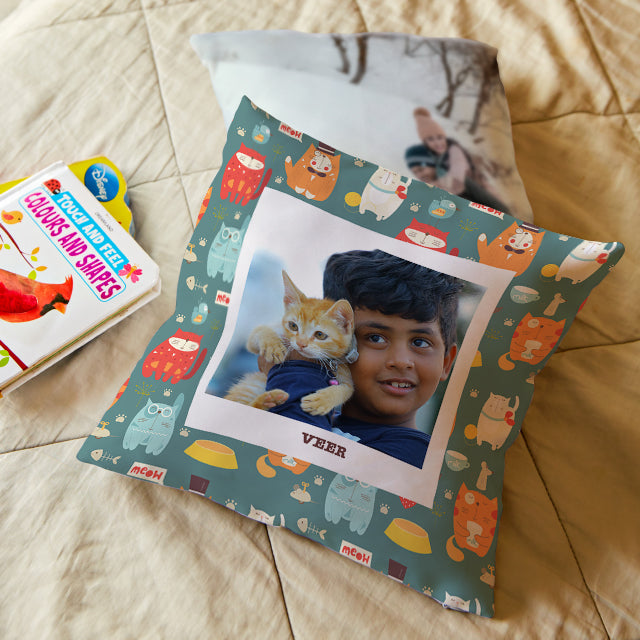 Personalised Photo Cushions - Kitty Cat