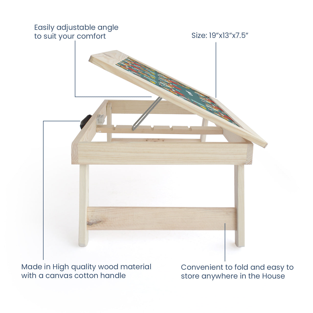 Personalised Foldable Desk - Kitty Cat