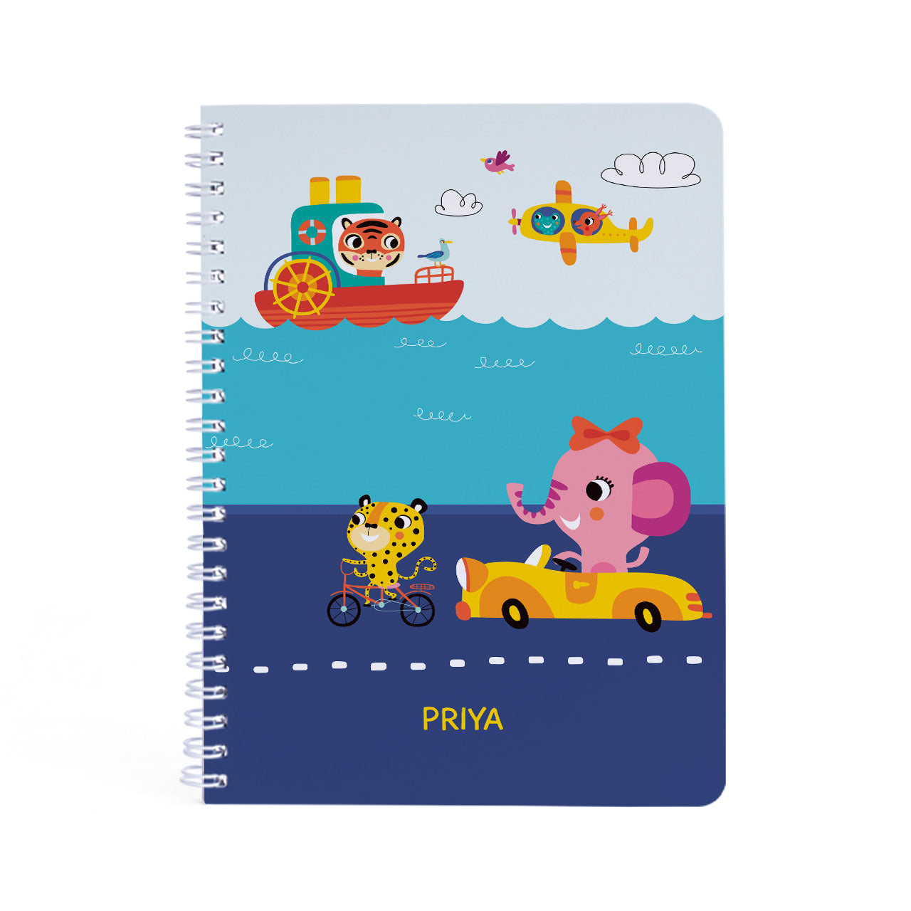 Personalised Spiral Notebook - Let's Travel