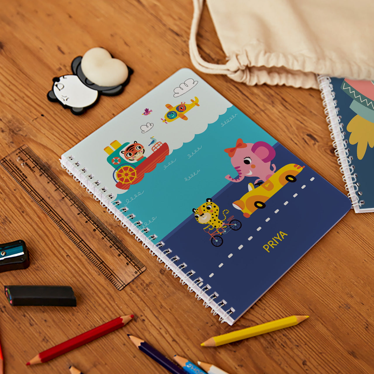 Personalised Spiral Notebook - Let's Travel