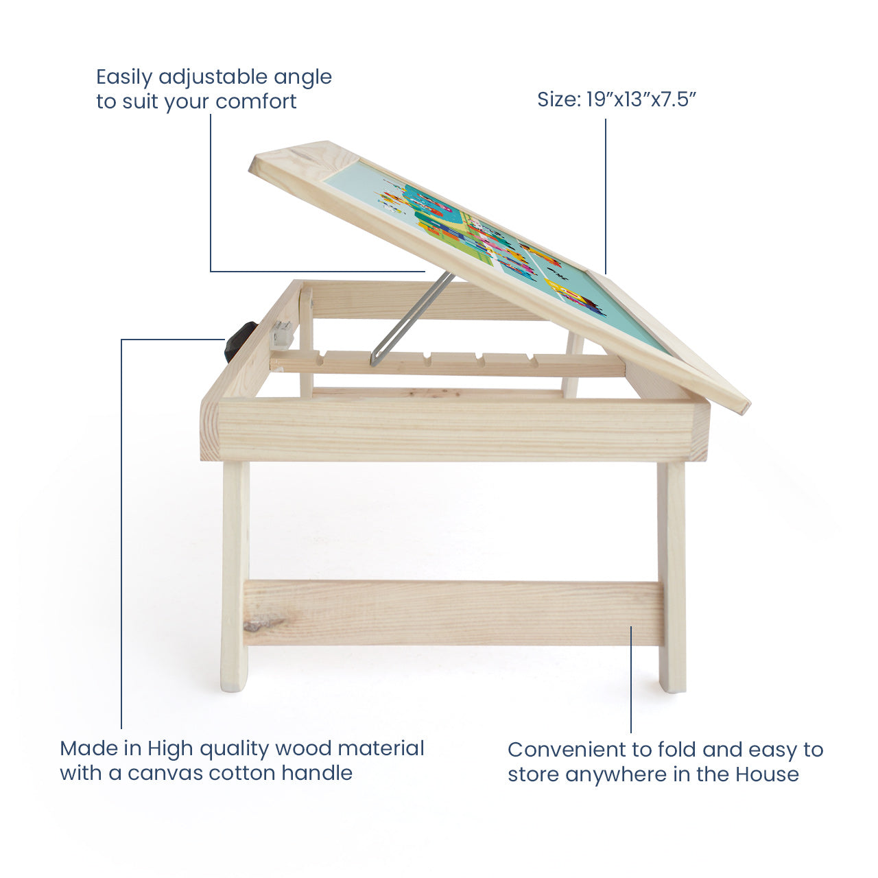 Personalised Foldable Desk - Let's Travel