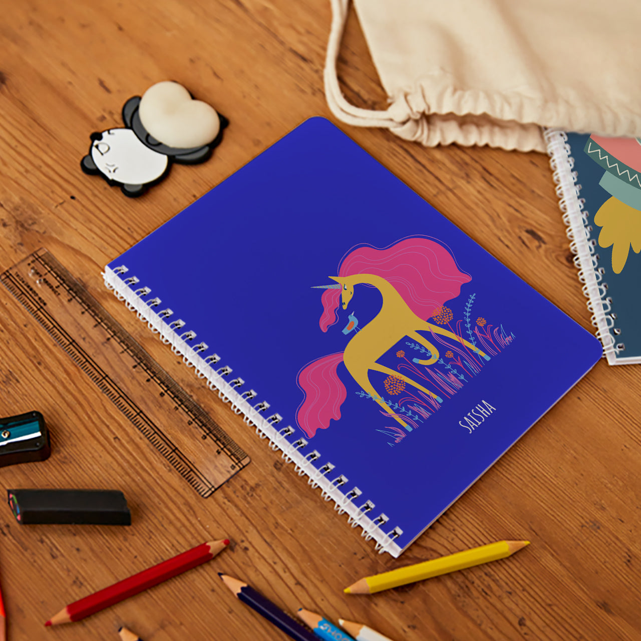 Personalised Spiral Notebook - Magical Unicorn