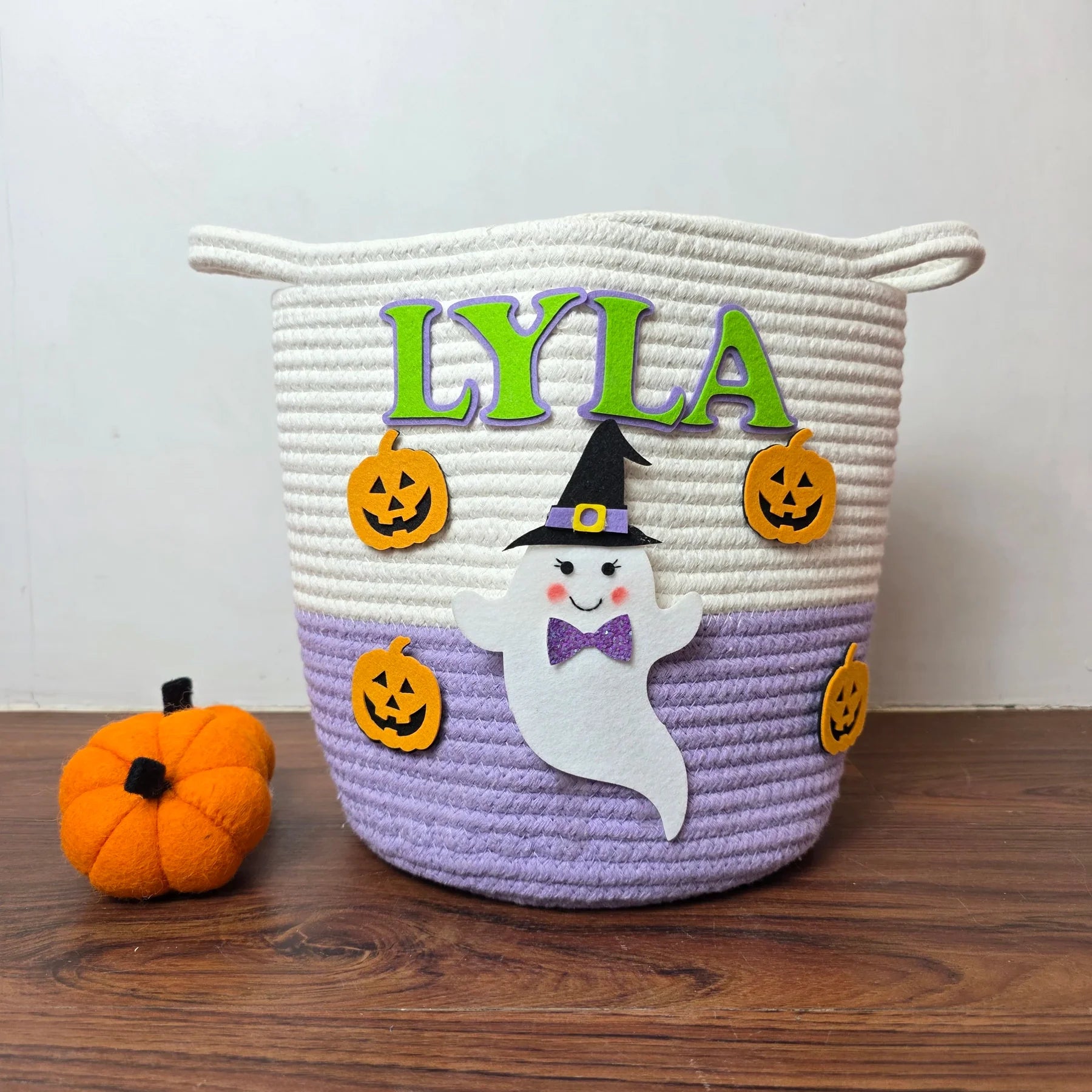 Halloween Trick-or-Treat Basket Personalised