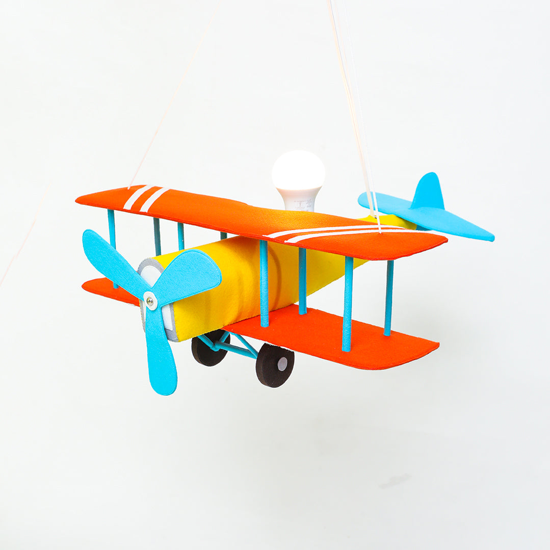 Yellow Vintage Aeroplane Lamp